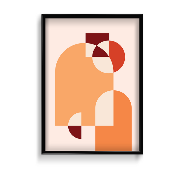 Curtains of Opportunity Abstract Geometric Modern Wall Art