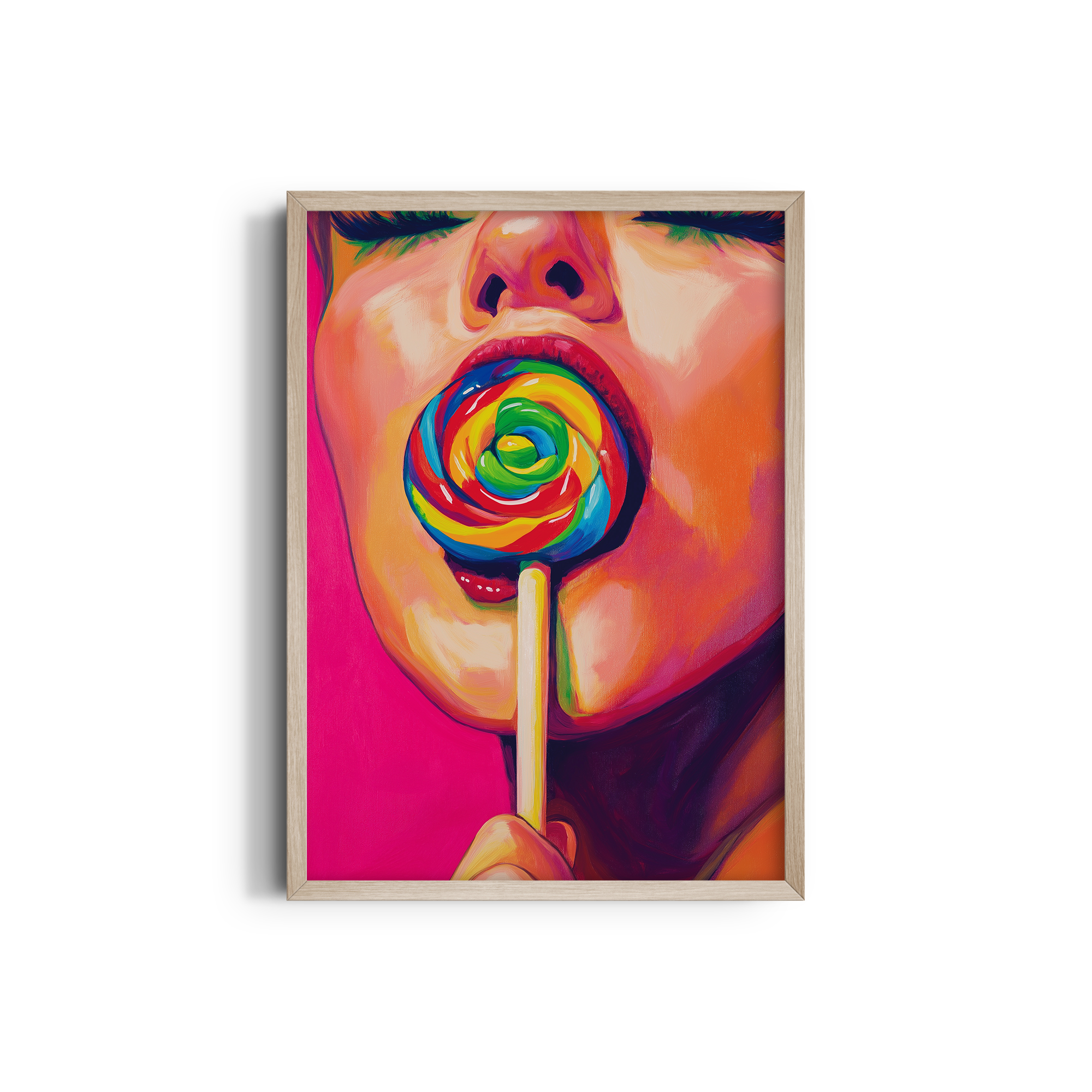 Rainbow Swirl Pop Wall Art
