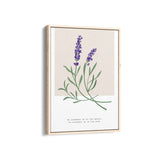 Lavender Botanical Modern Wall Art