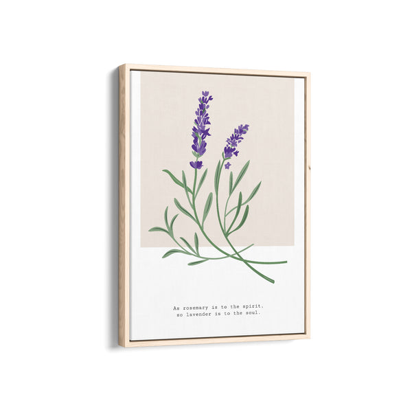 Lavender Botanical Modern Wall Art