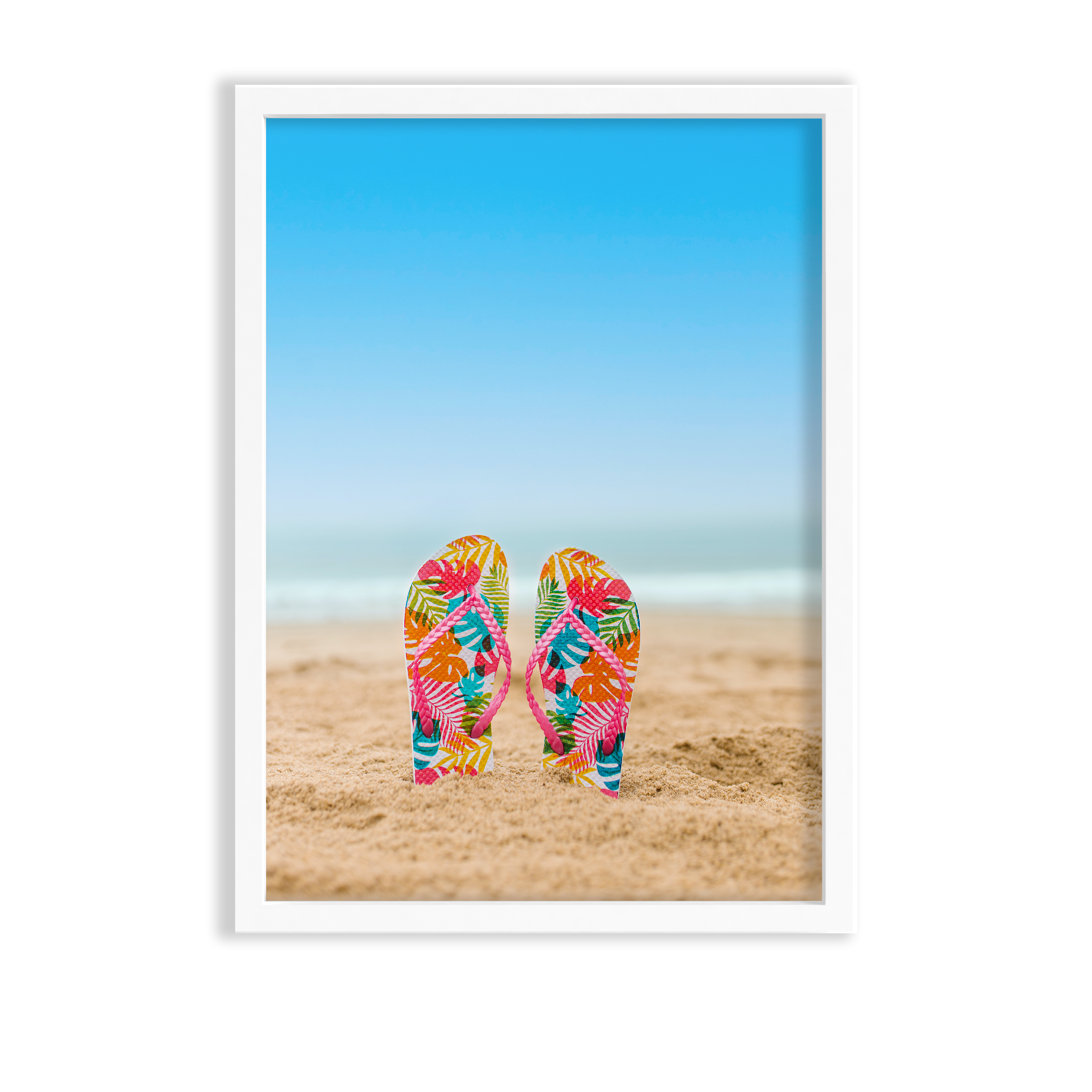 Beach Slippers Premium Wall Art