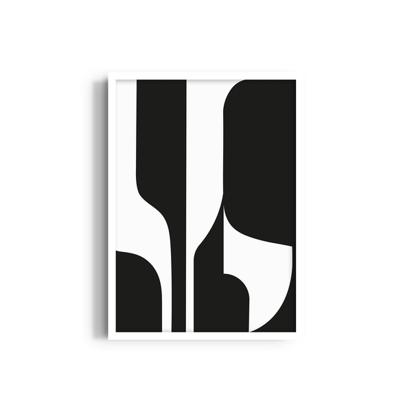 Cosmic Contrast Simplicity Wall Art