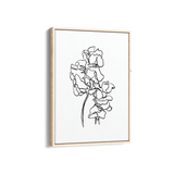 Monochrome Blossom Dancing Wall Art