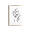 Monochrome Blossom Dancing Wall Art