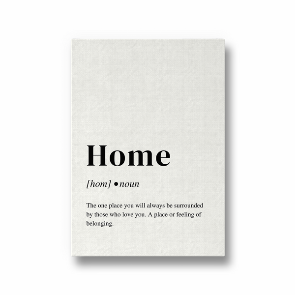Home Definition Style Wall Art