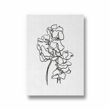 Monochrome Blossom Dancing Wall Art