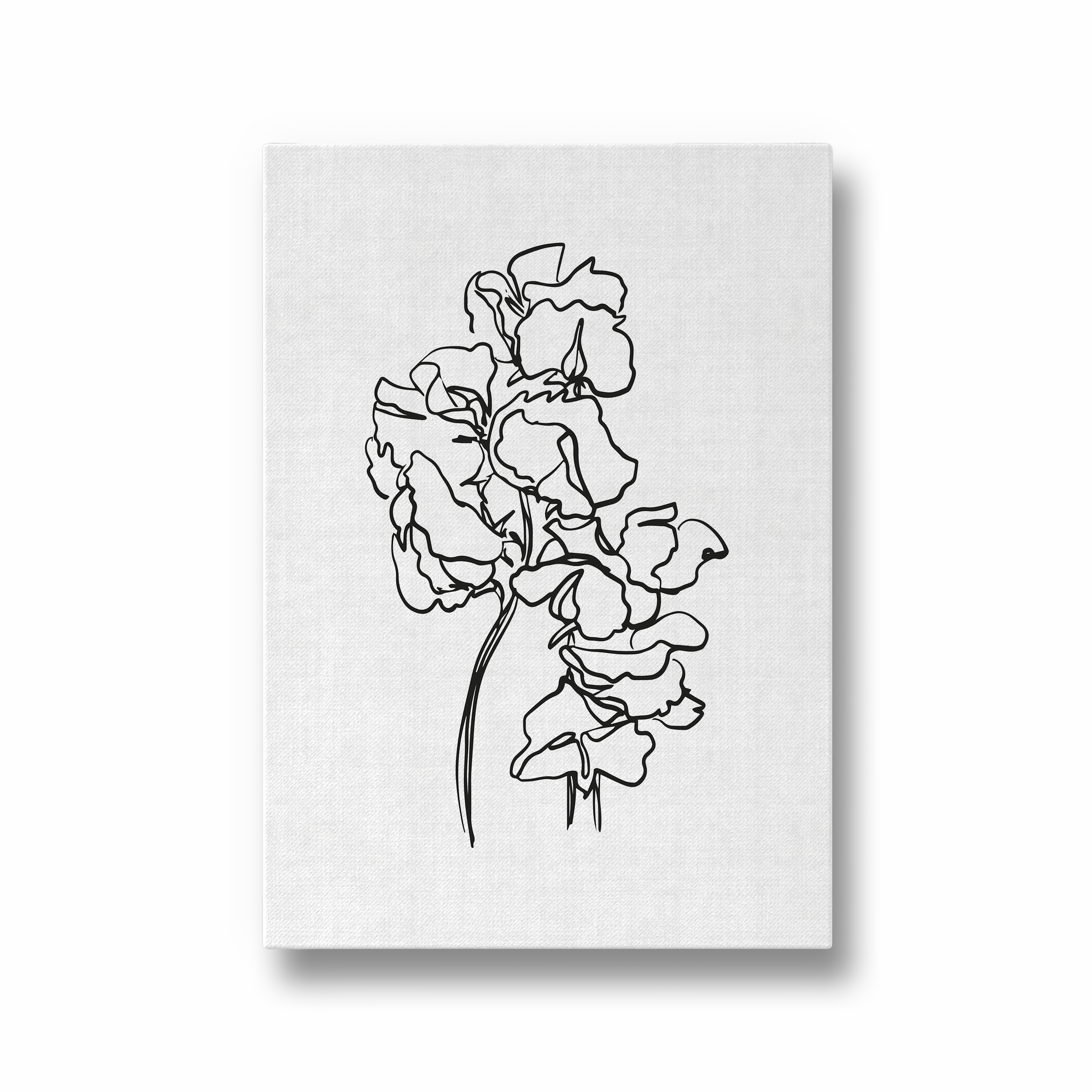Monochrome Blossom Dancing Wall Art