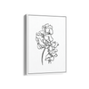 Monochrome Blossom Dancing Wall Art