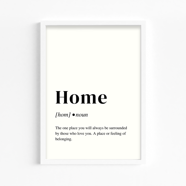 Home Definition Style Wall Art