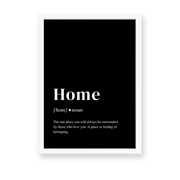 Home Definition Style Wall Art