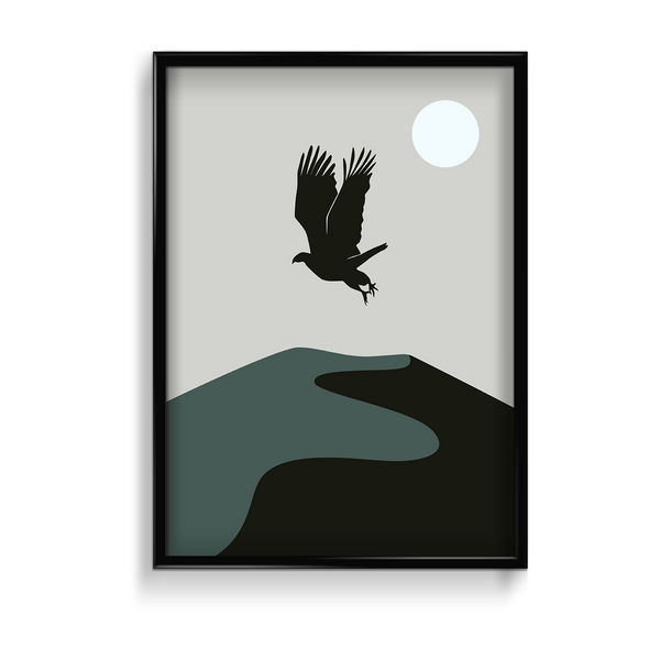 The Dark Night Landscape Modern Wall Art