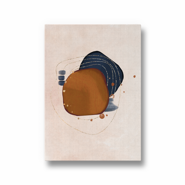 Purulent Azure Abstract Modern Wall Art