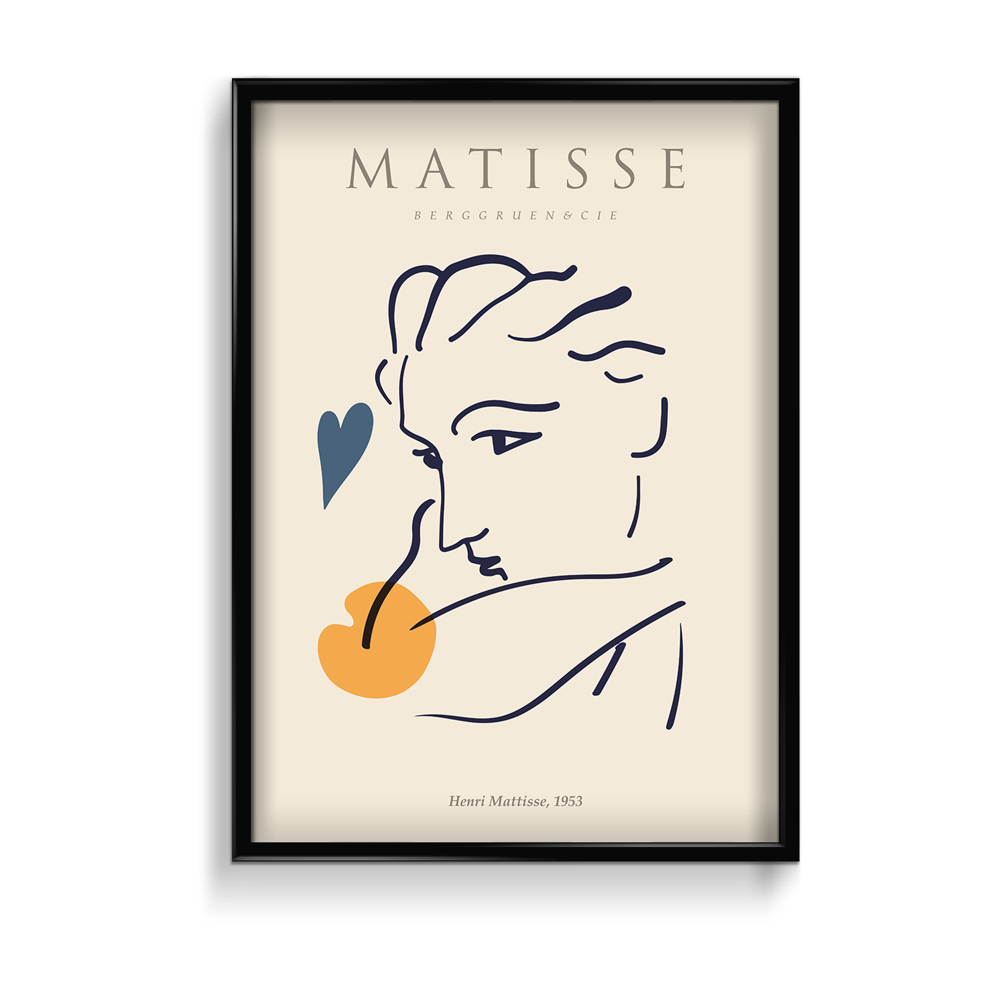Matisse Inspired Exhibition 1953 Modern Wall Art