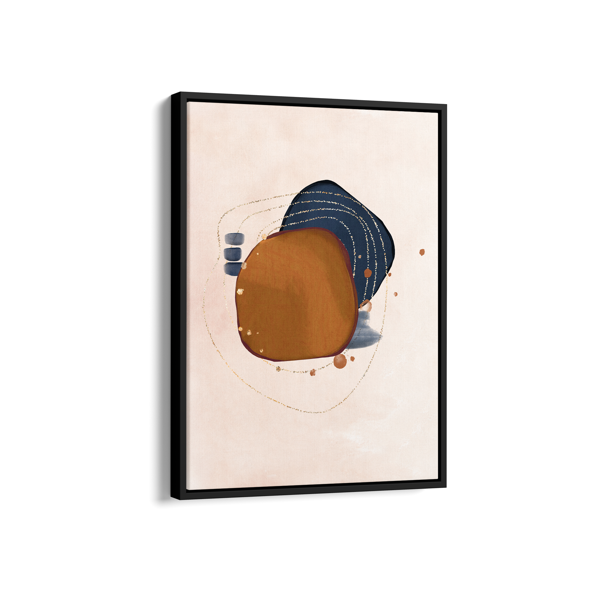 Purulent Azure Abstract Modern Wall Art