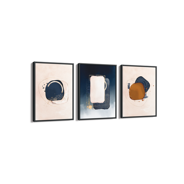 Set of 3 Abstract Modern Wall Art