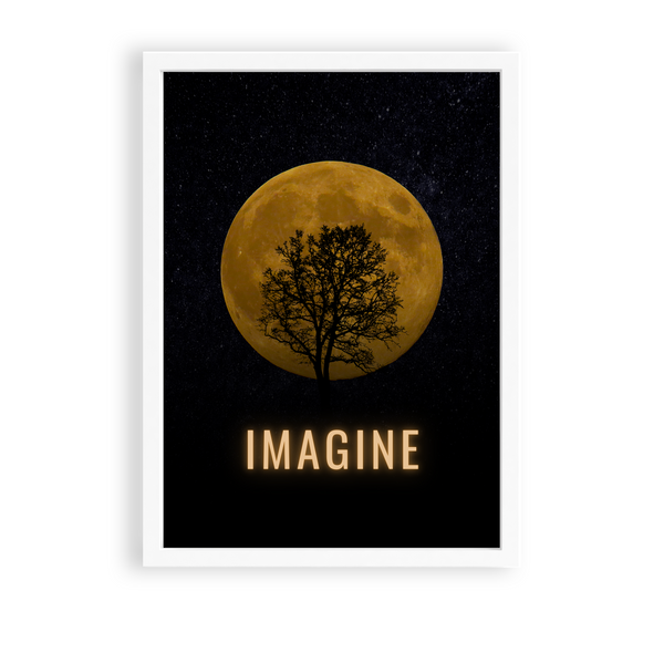 Imagine - Night Moon and Tree Wall Art