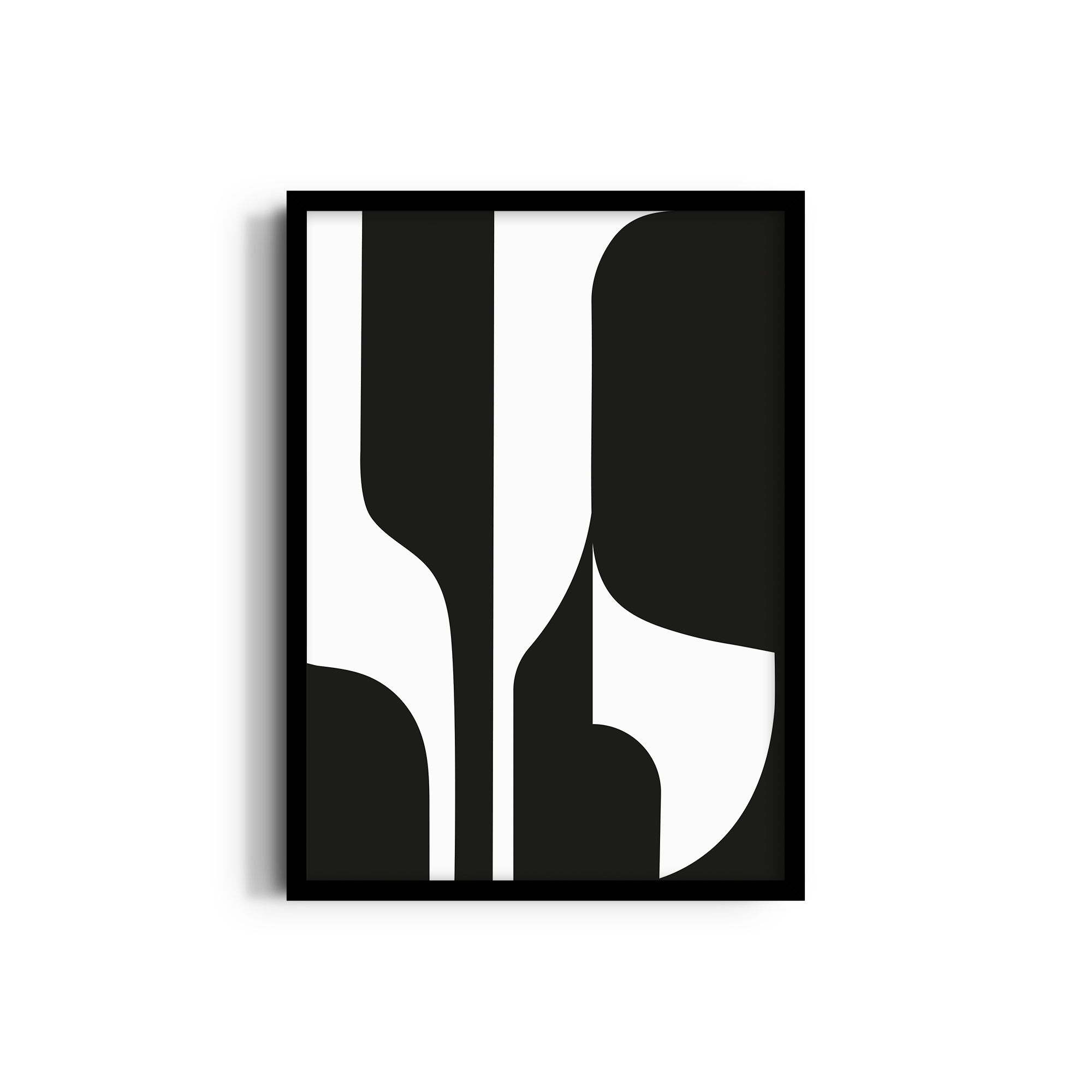 Cosmic Contrast Simplicity Wall Art