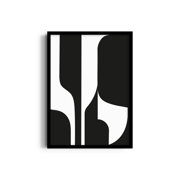 Cosmic Contrast Simplicity Wall Art