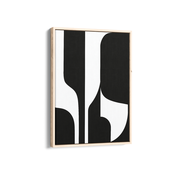 Cosmic Contrast Simplicity Wall Art