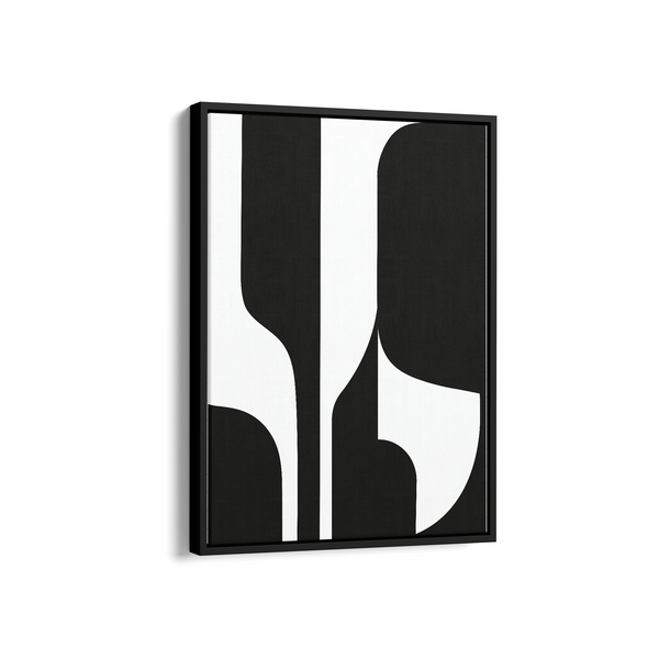 Cosmic Contrast Simplicity Wall Art