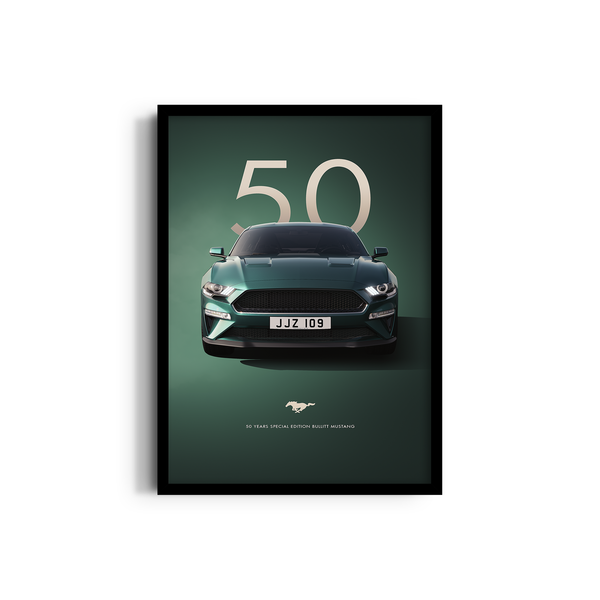 Special Edition Bullitt Mustang Wall Art