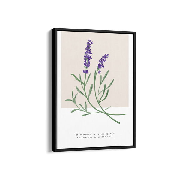 Lavender Botanical Modern Wall Art