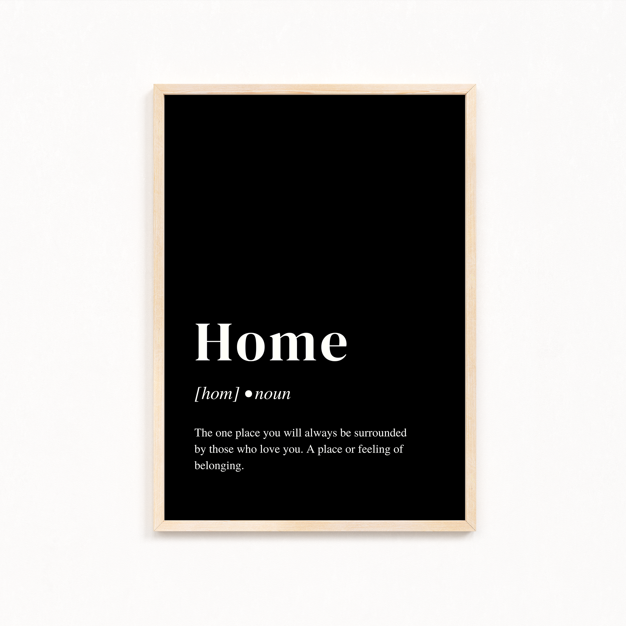 Home Definition Style Wall Art