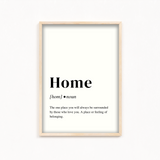 Home Definition Style Wall Art