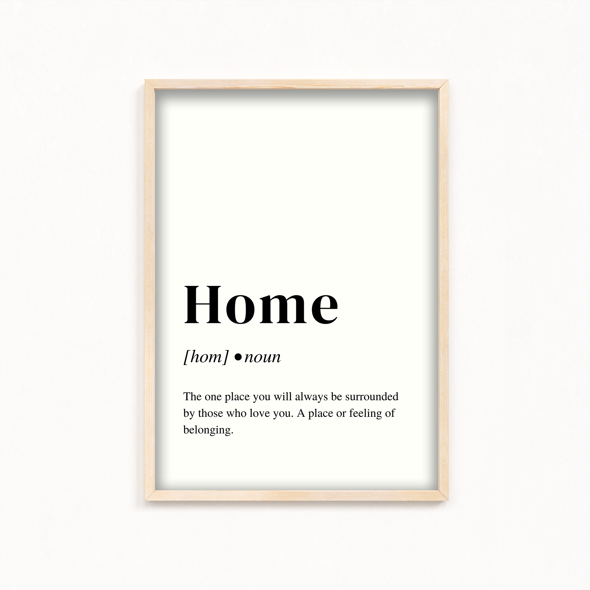 Home Definition Style Wall Art