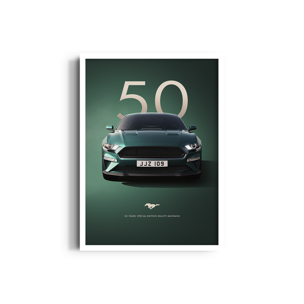 Special Edition Bullitt Mustang Wall Art