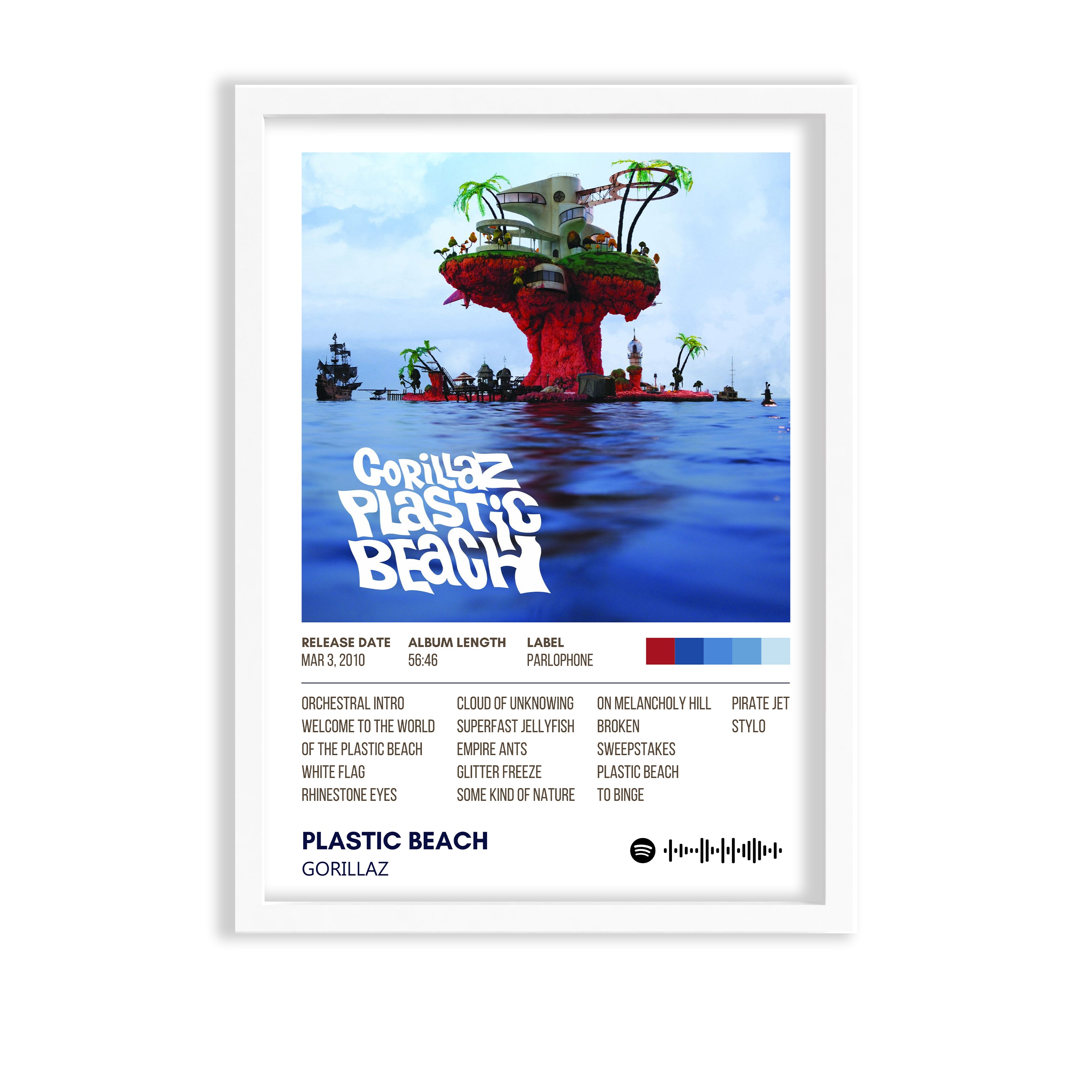 Plastic Beach by Gorillaz Album Poster
