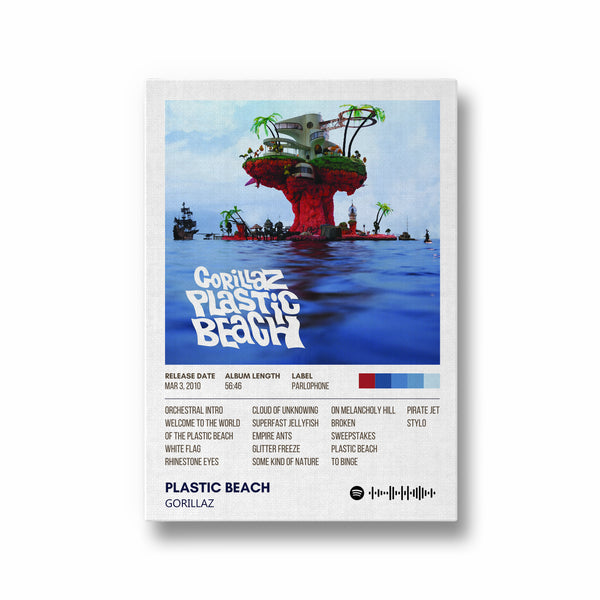Plastic Beach by Gorillaz Album Poster