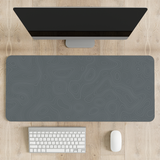 Slate Horizon Topography Desk Mat | Desk Pad | Mouse Pad