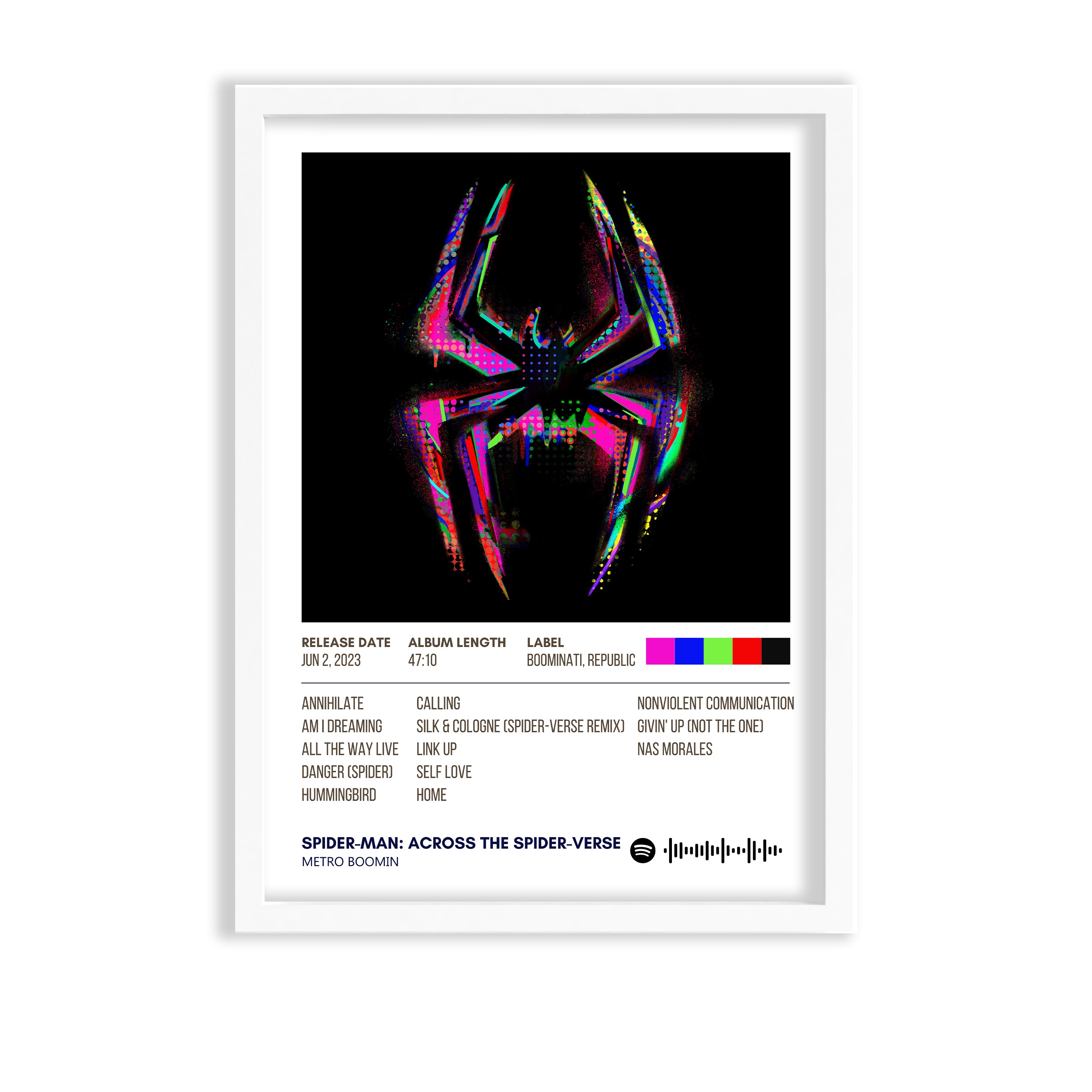 Spider-Man: Across the Spider-Verse by Metro Boomin Album Poster