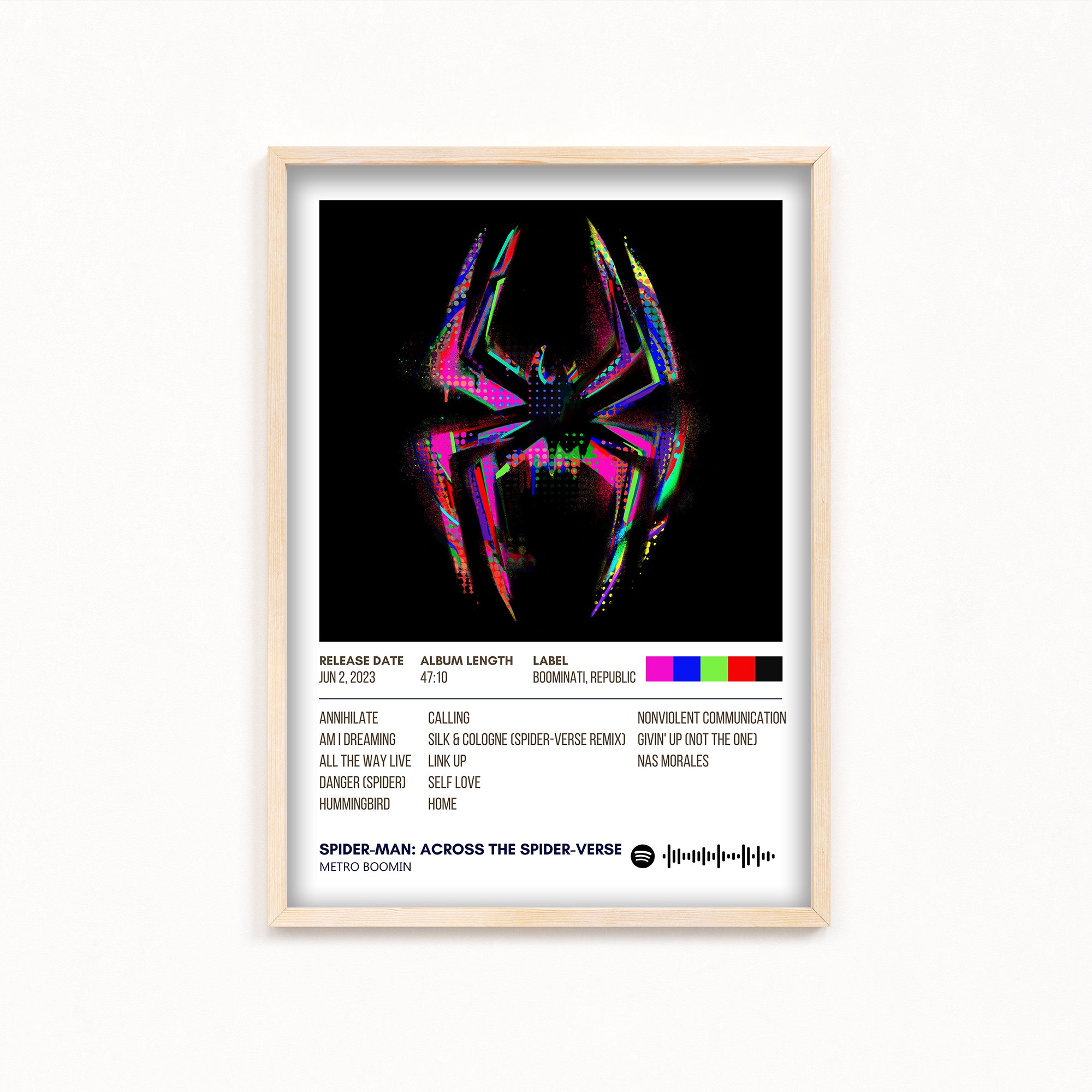Spider-Man: Across the Spider-Verse by Metro Boomin Album Poster