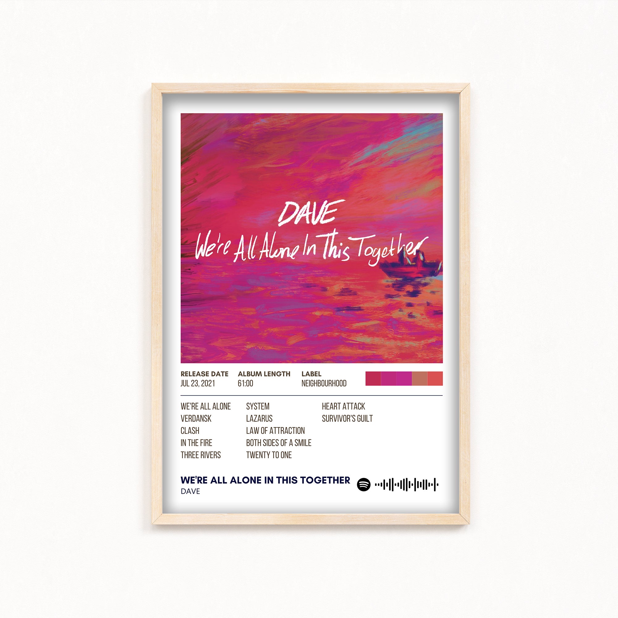 We're All Alone in This Together by Dave Album Poster
