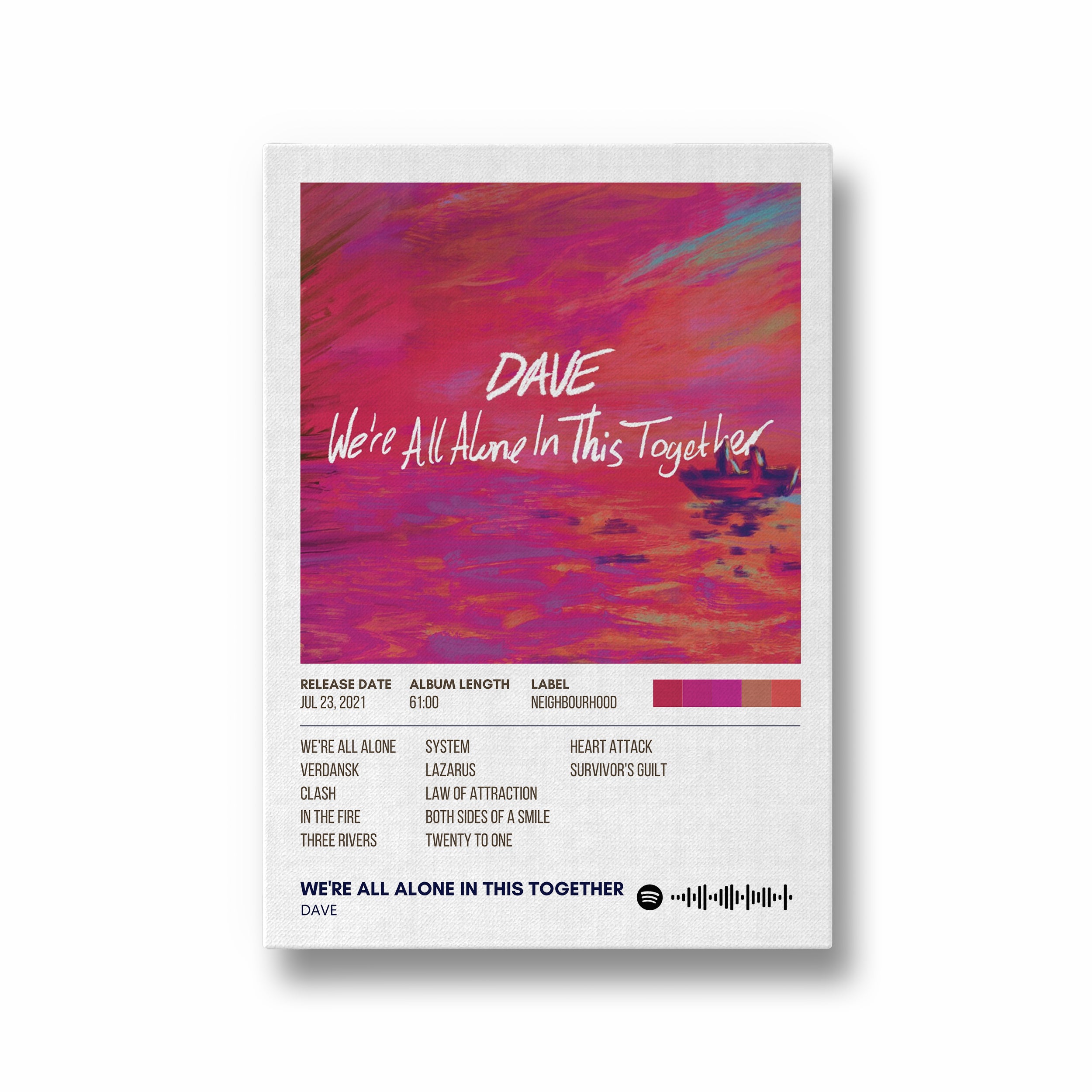 We're All Alone in This Together by Dave Album Poster