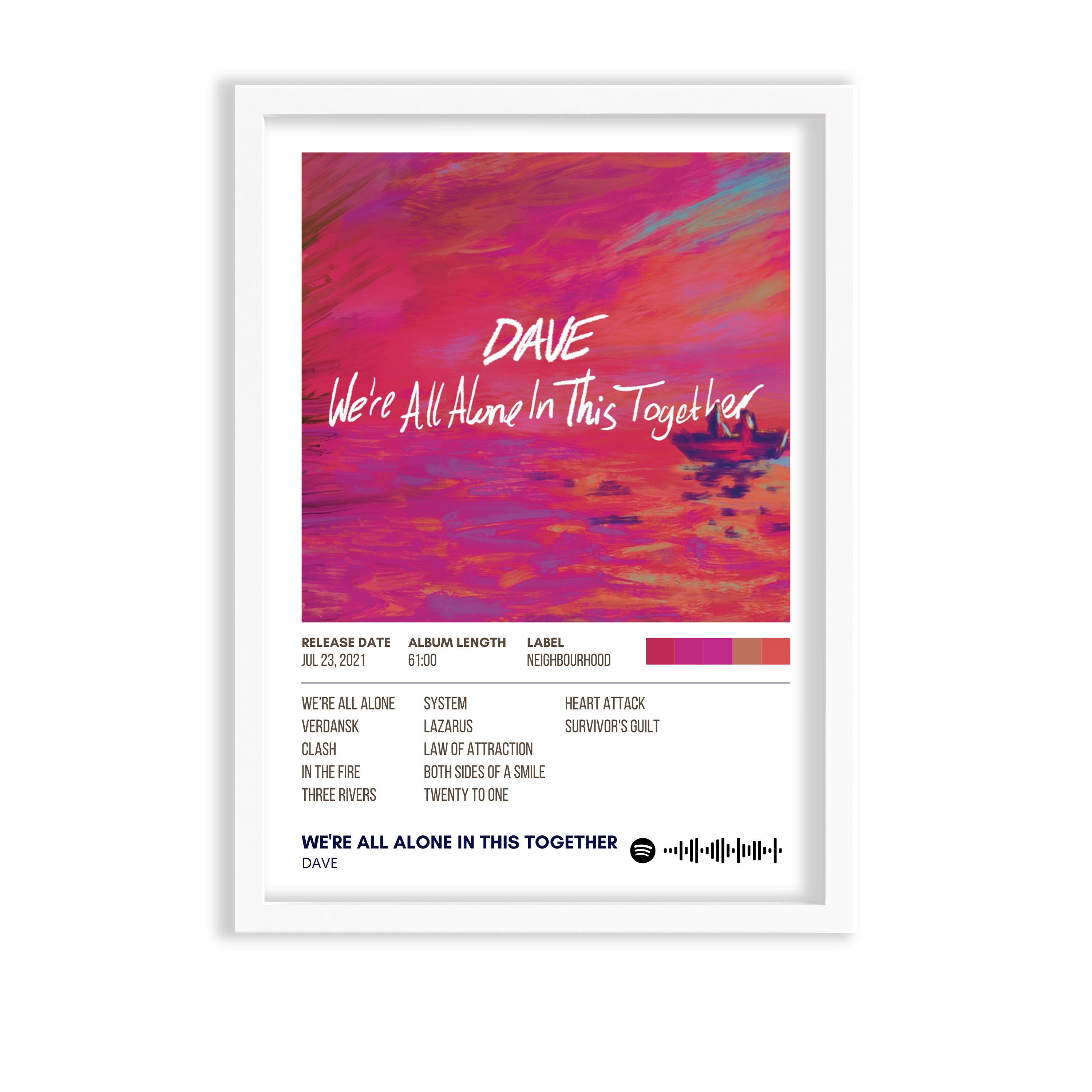 We're All Alone in This Together by Dave Album Poster