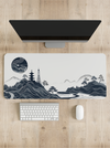 Rising Sun Monochrome Desk Mat | Desk Pad | Mouse Pad
