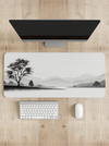 Grey Horizon Monochrome Desk Mat | Desk Pad | Mouse Pad