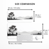 Grey Horizon Monochrome Desk Mat | Desk Pad | Mouse Pad