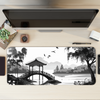 Willow Bridge Monochrome Desk Mat | Desk Pad | Mouse Pad