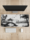 Willow Bridge Monochrome Desk Mat | Desk Pad | Mouse Pad