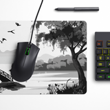 Willow Bridge Monochrome Desk Mat | Desk Pad | Mouse Pad