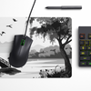 Willow Bridge Monochrome Desk Mat | Desk Pad | Mouse Pad