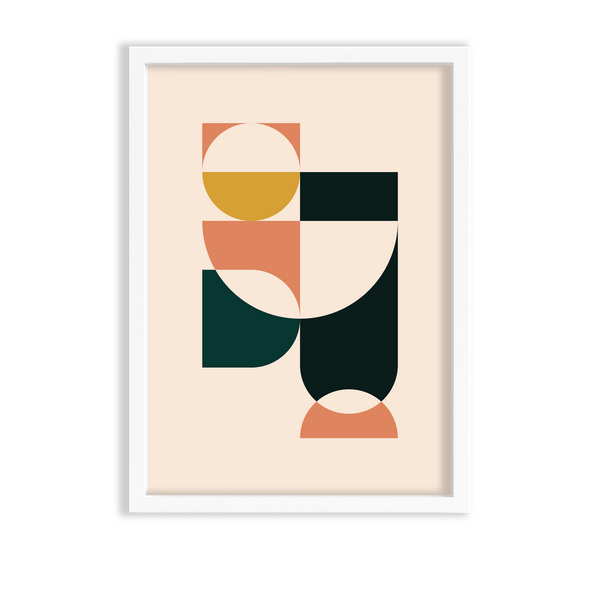 Chains of Childhood Abstract Geometric Modern Wall Art