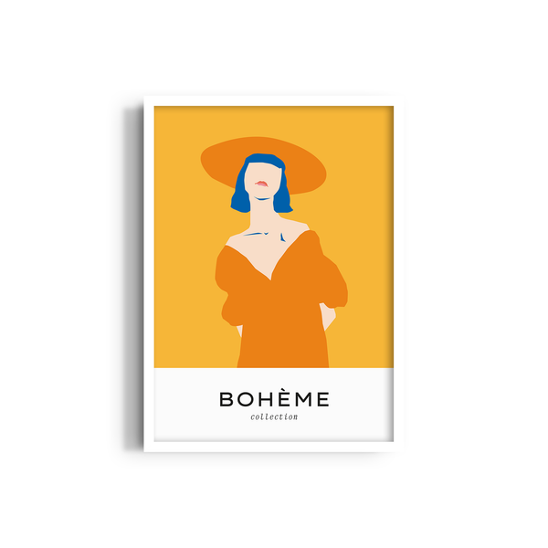 Boheme Girl Abstract Wall Art