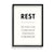 Rest Definition Poster