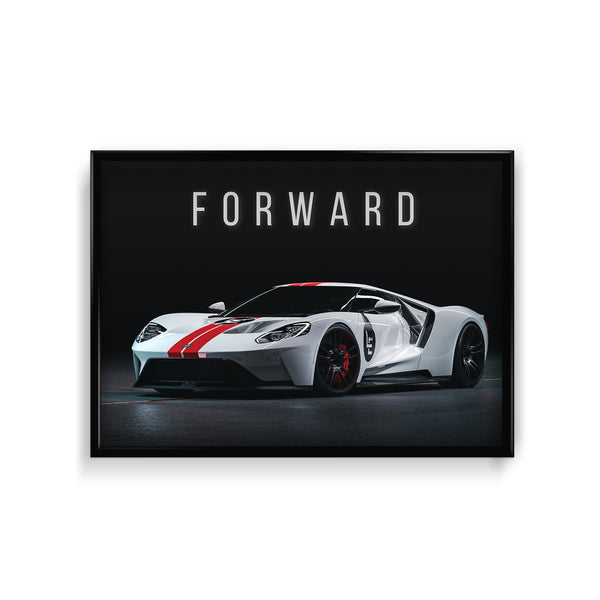 Forward - Ford GT Super Car Wall Poster