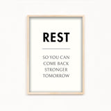 Rest Definition Poster